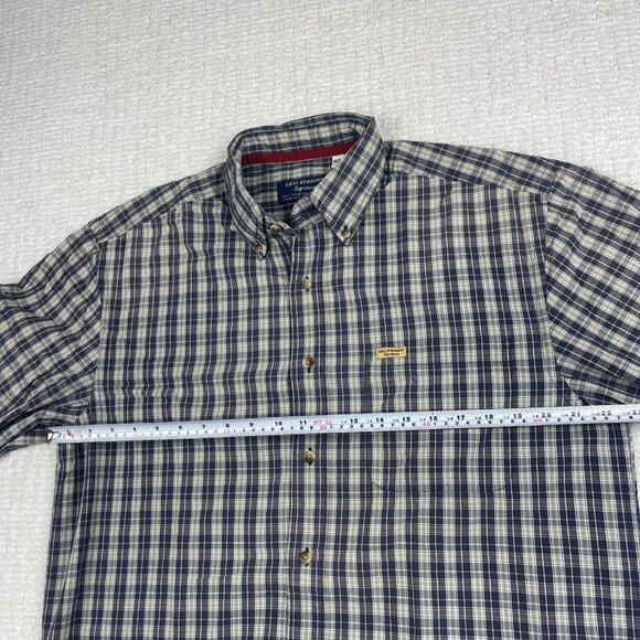Levi Strauss Signature Premium Button Up Shirt Red / Blue / Green Plaid Men Sz M - Picture 12 of 16